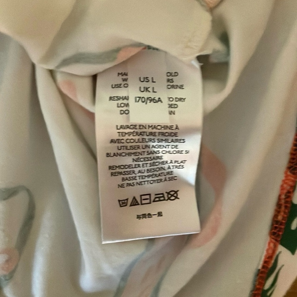 Urban Outfitters Collar Knit Crop Polo Shirt Surf Waves L - Picture 4 of 5